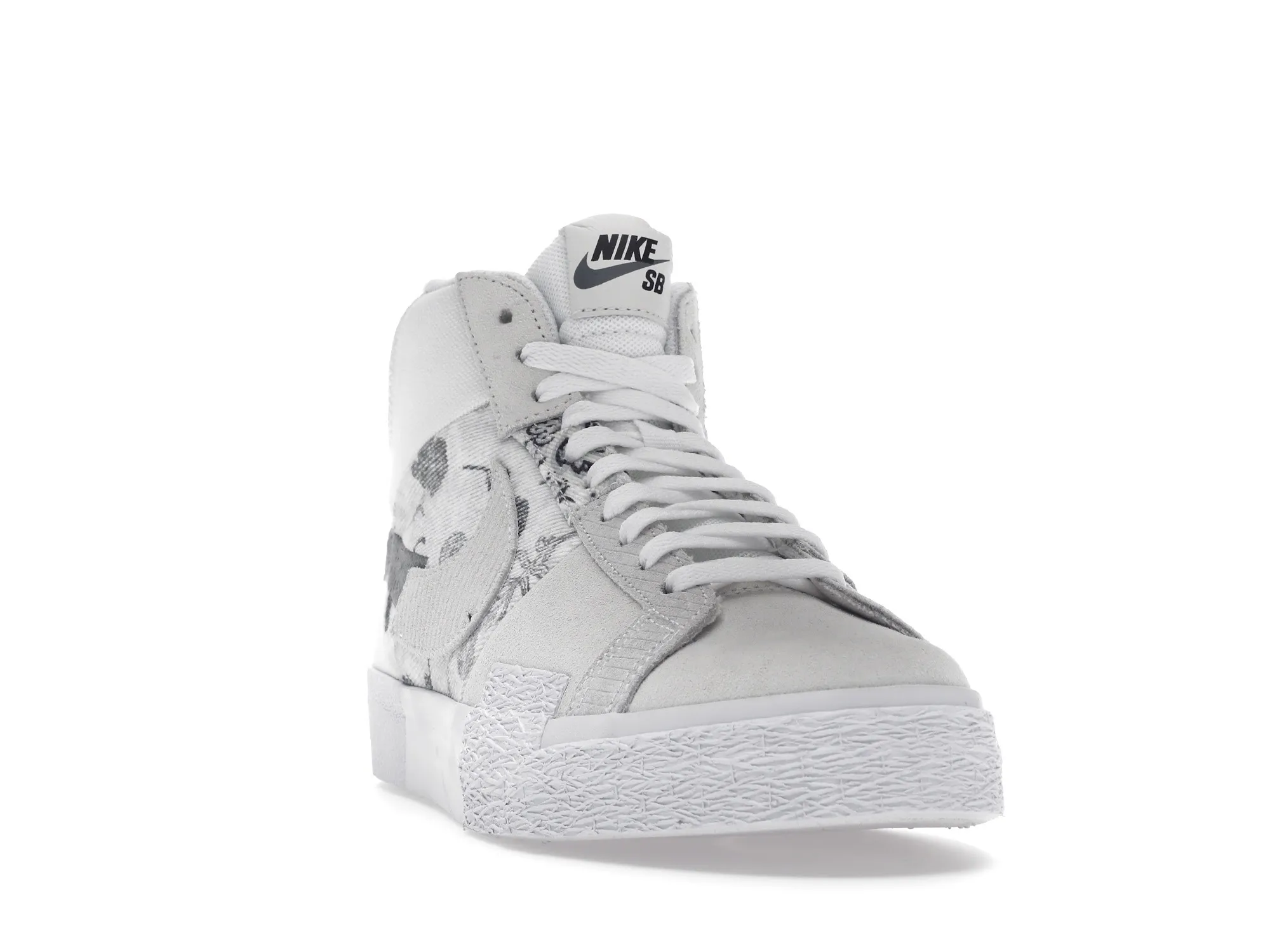 Фото № 3 с приближением к товару «‎Nike SB Zoom Blazer Mid Premium Floral White Grey»