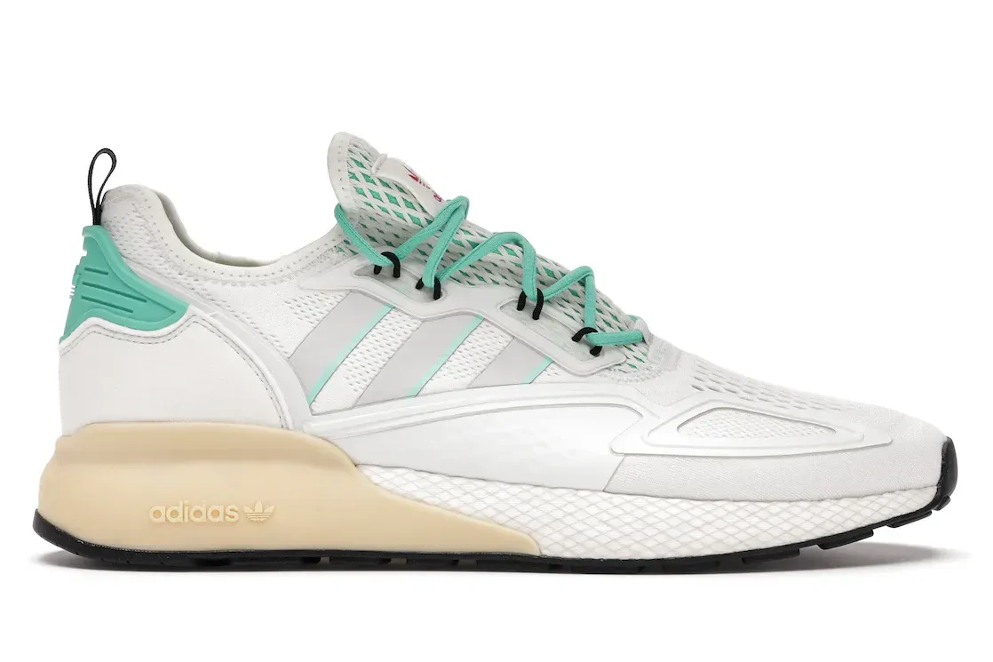 Фото № 1 с приближением к товару «‎adidas ZX 2K Boost Grey One Hi-Res Green»