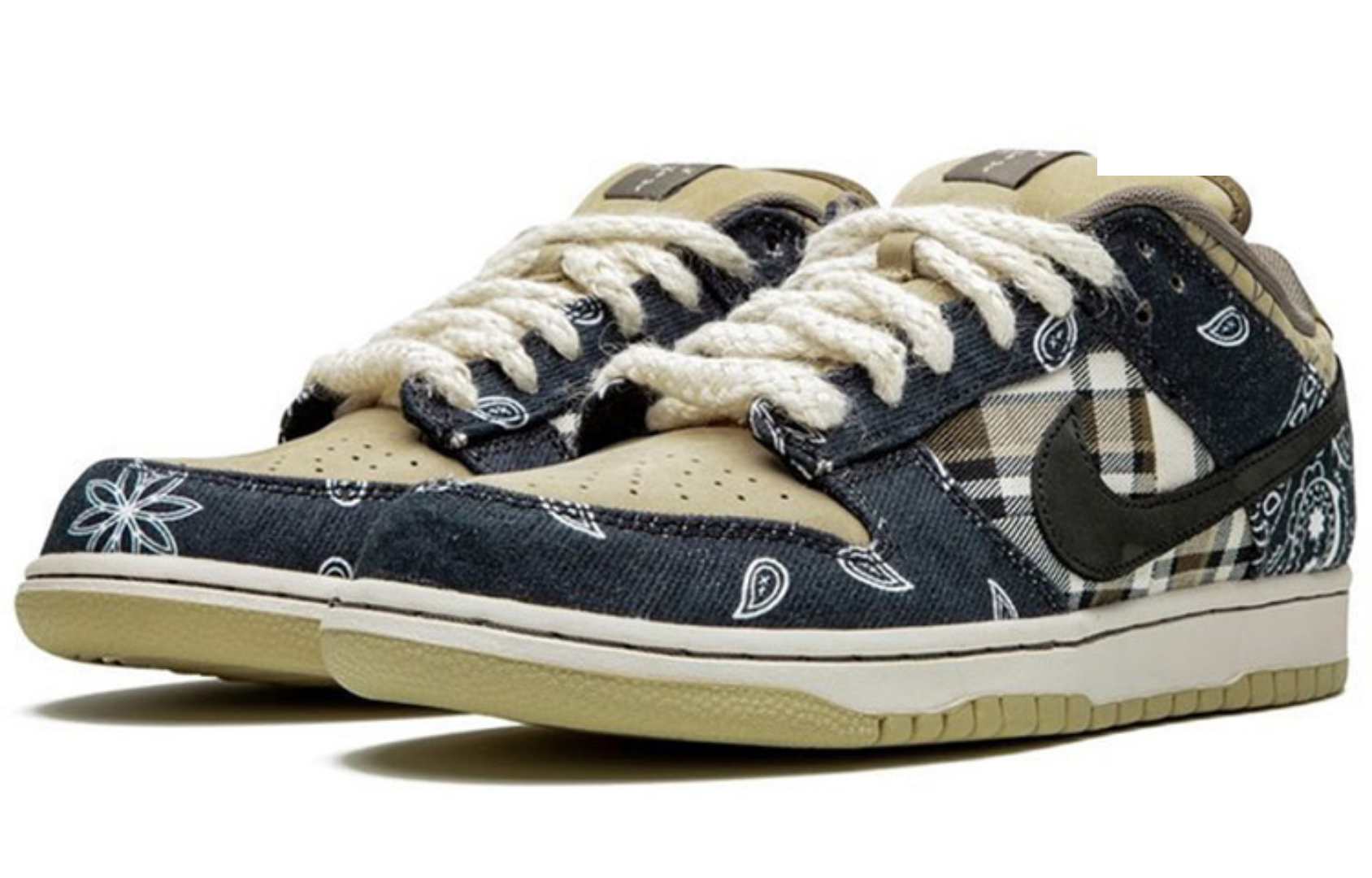 Фото № 3 с приближением к товару «‎Travis Scott x Nike Dunk SB Low Skate shoes Jackboys»