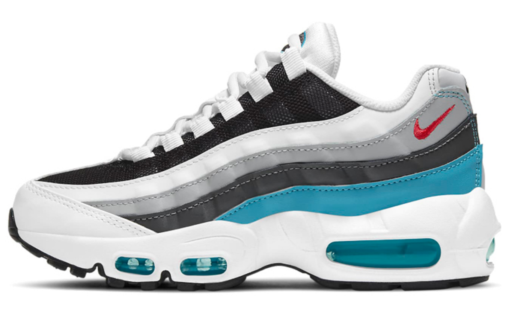 Фото № 1 с приближением к товару «‎Nike Air Max 95 Recraft (GS) WhiteRedBlue»