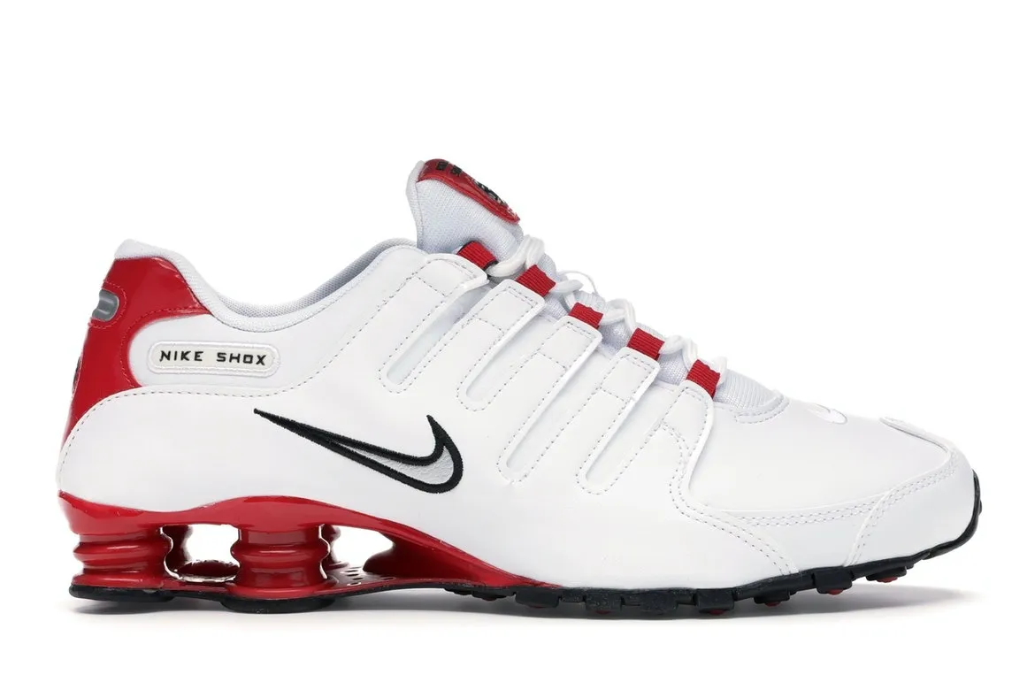 Фото № 1 с приближением к товару «‎Nike Shox NZ White University Red»