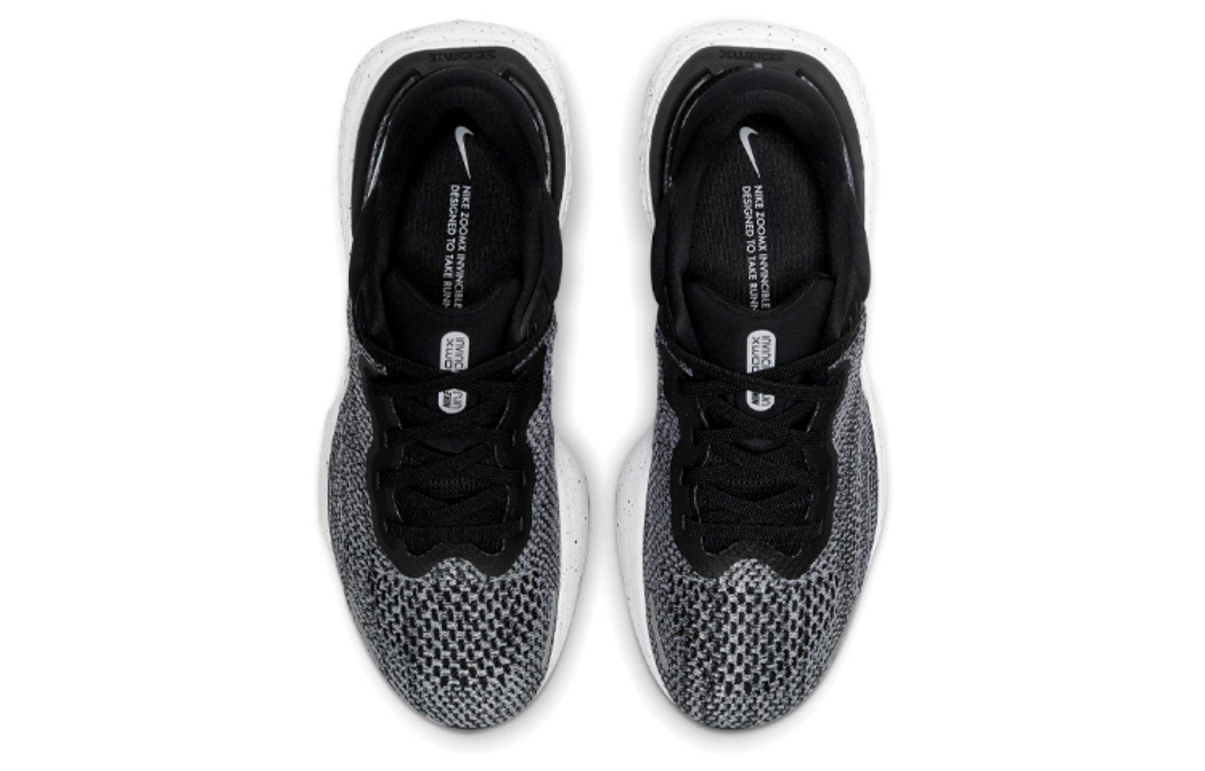Фото № 4 с приближением к товару «‎Nike ZoomX Invincible Run Flyknit Running Shoes WhiteBlack»