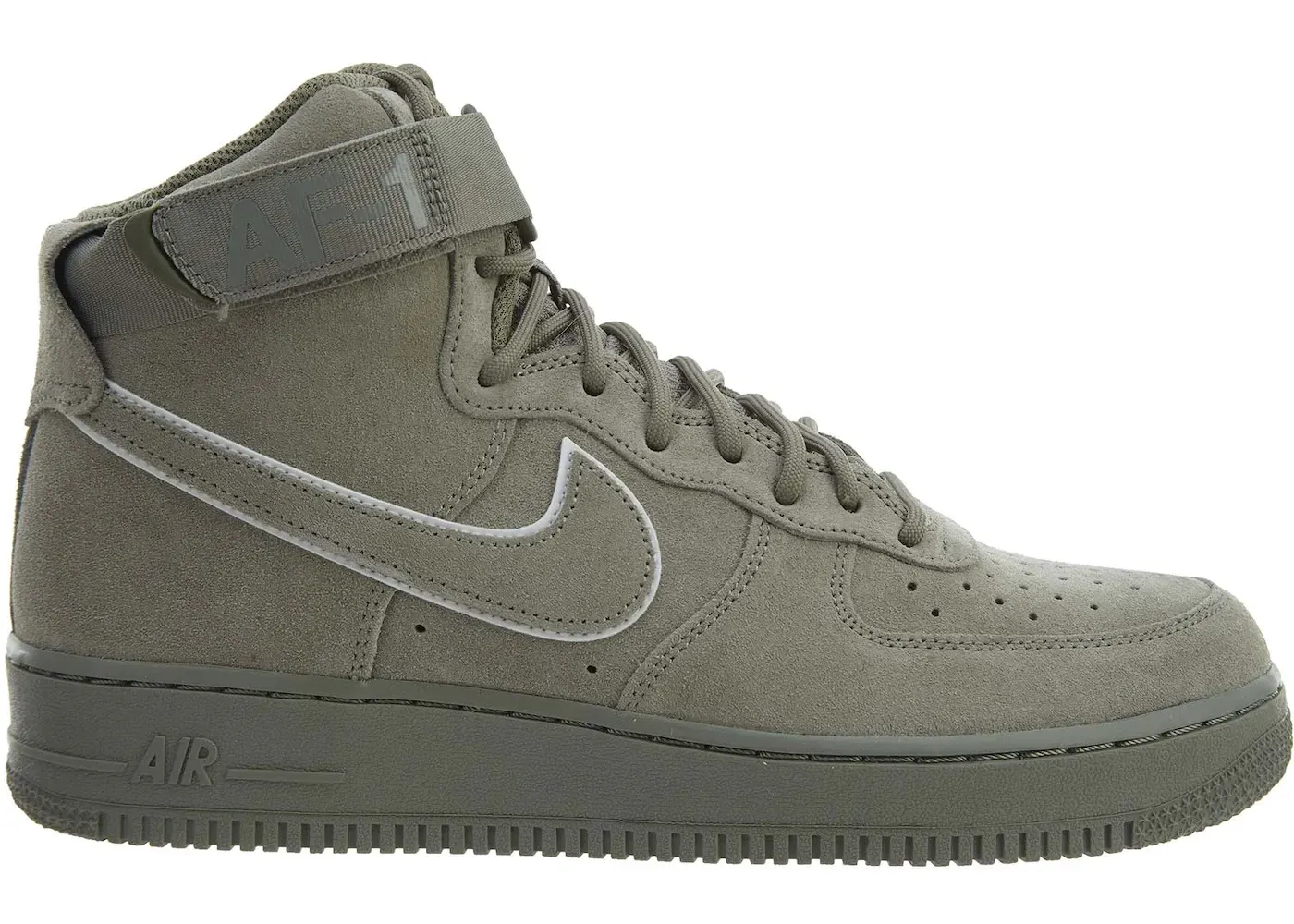 Фото № 1 с приближением к товару «‎Nike Air Force 1 High '07 LV8 Suede Dark Stucco Black Summit White»