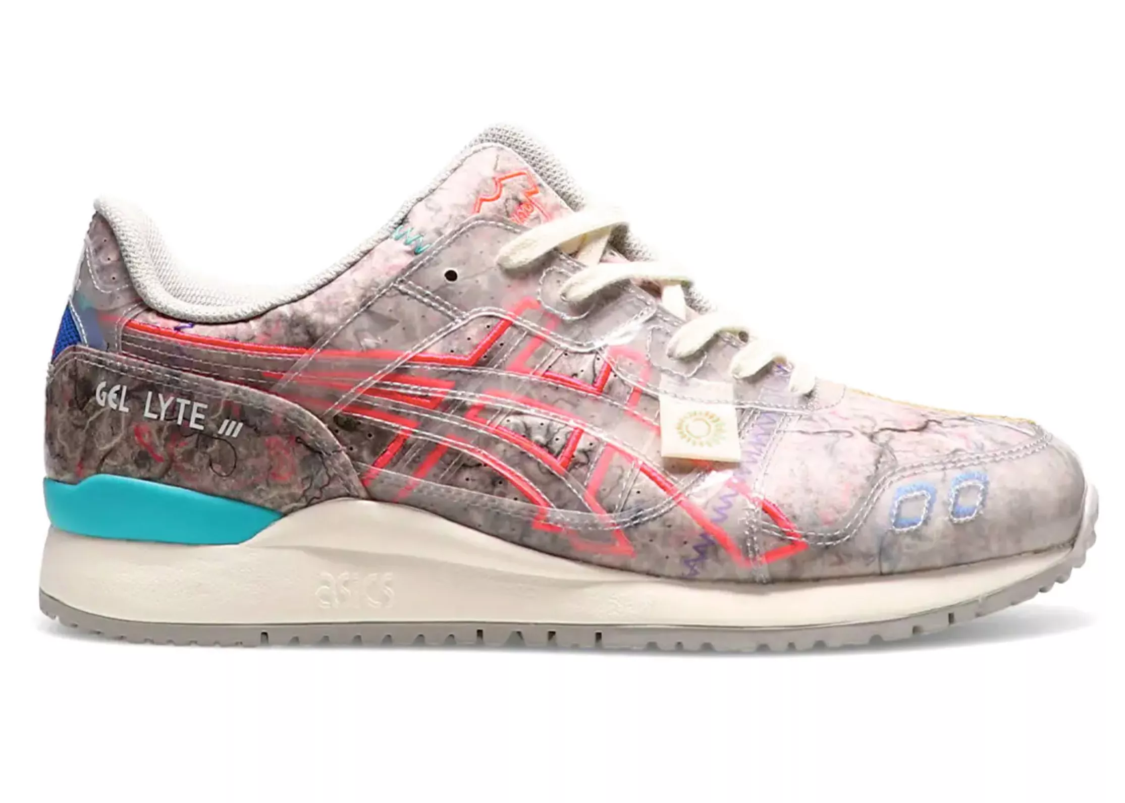 Фото № 1 с приближением к товару «‎ASICS Gel-Lyte III OG Recycle Felt Diva Pink»