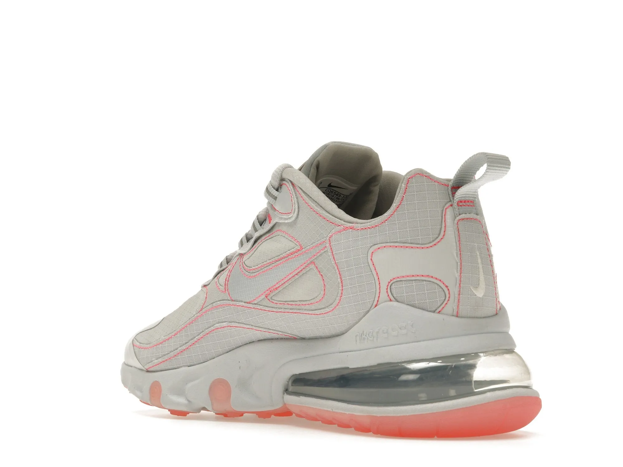 Фото № 6 с приближением к товару «‎Nike Air Max 270 React Stitch White Flash Crimson»