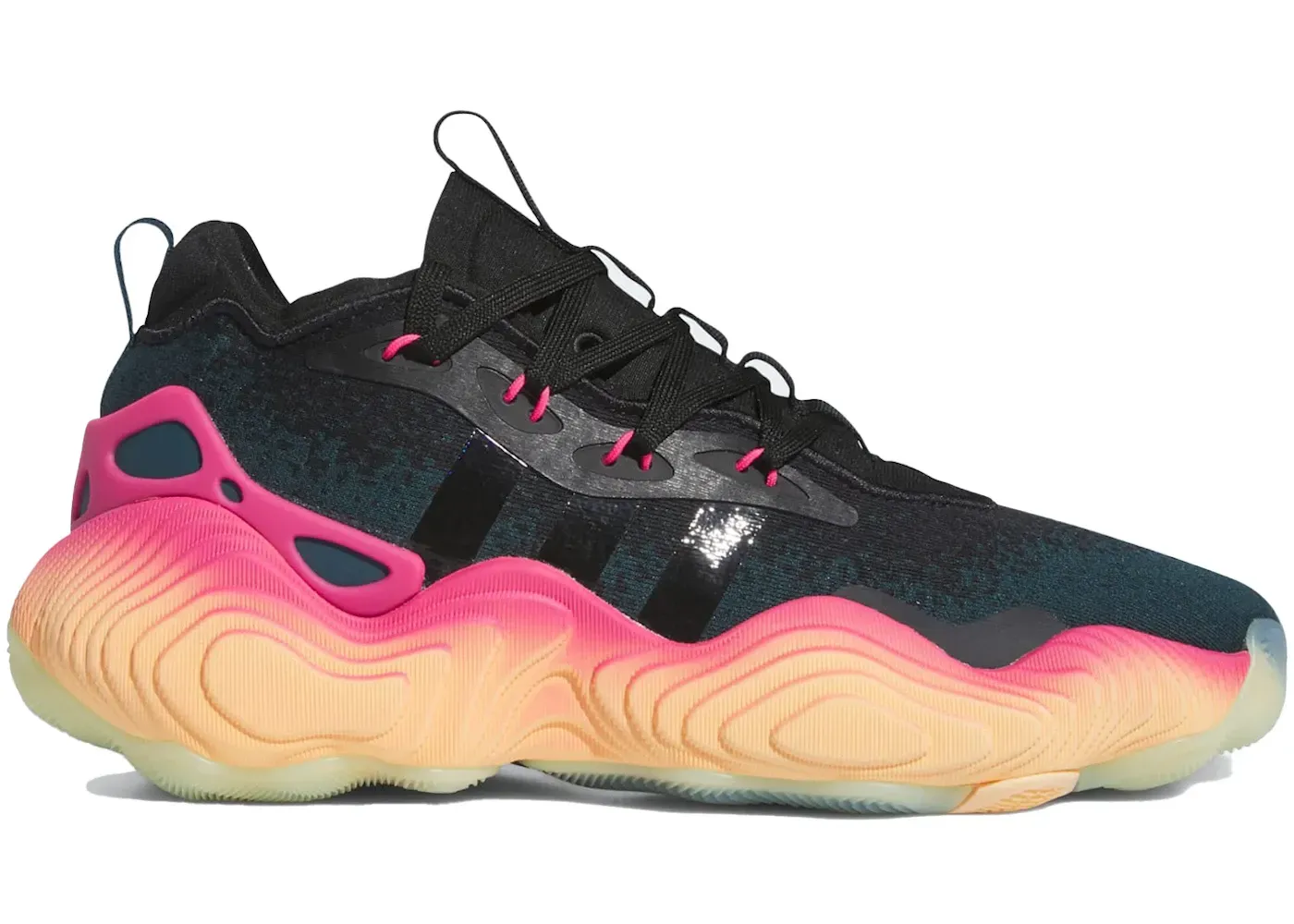 Фото № 1 с приближением к товару «‎adidas Trae Young 3 Arctic Night Acid Orange»