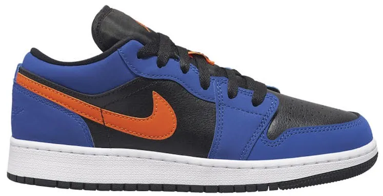 Фото № 1 с приближением к товару «‎Jordan 1 Low Black Blue Orange »