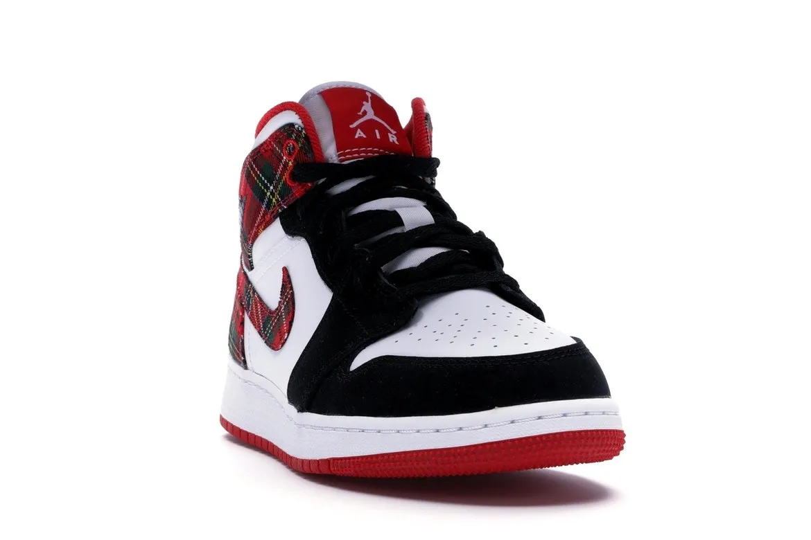 Фото № 3 с приближением к товару «‎Jordan 1 Mid White Plaid »