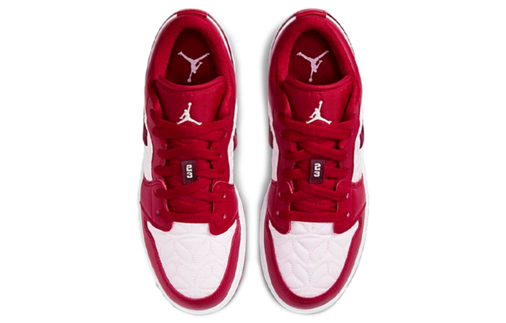 Фото № 4 с приближением к товару «‎Nike Air Jordan 1 Low GS Pink Quilt»