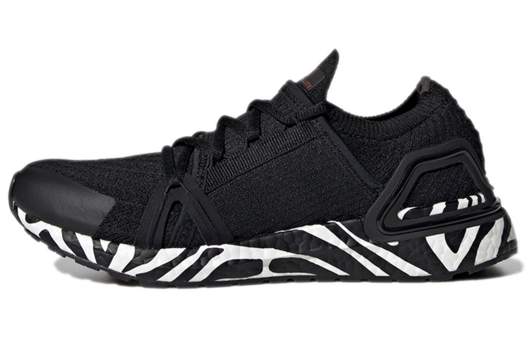 Фото № 1 с приближением к товару «‎Stella McCartney x adidas Ultraboost 20 Graphic Running Shoes Wmns BlackWhite»