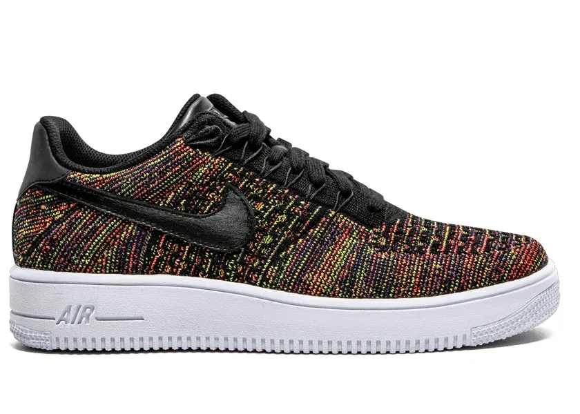 Фото № 1 с приближением к товару «‎NikeLab Air Force 1 Low Flyknit Black Multicolor»