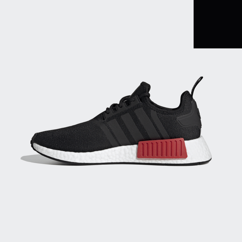 Фото № 2 с приближением к товару «‎ adidas originals NMDR1 Sports Casual Shoes BlackRedBlue»