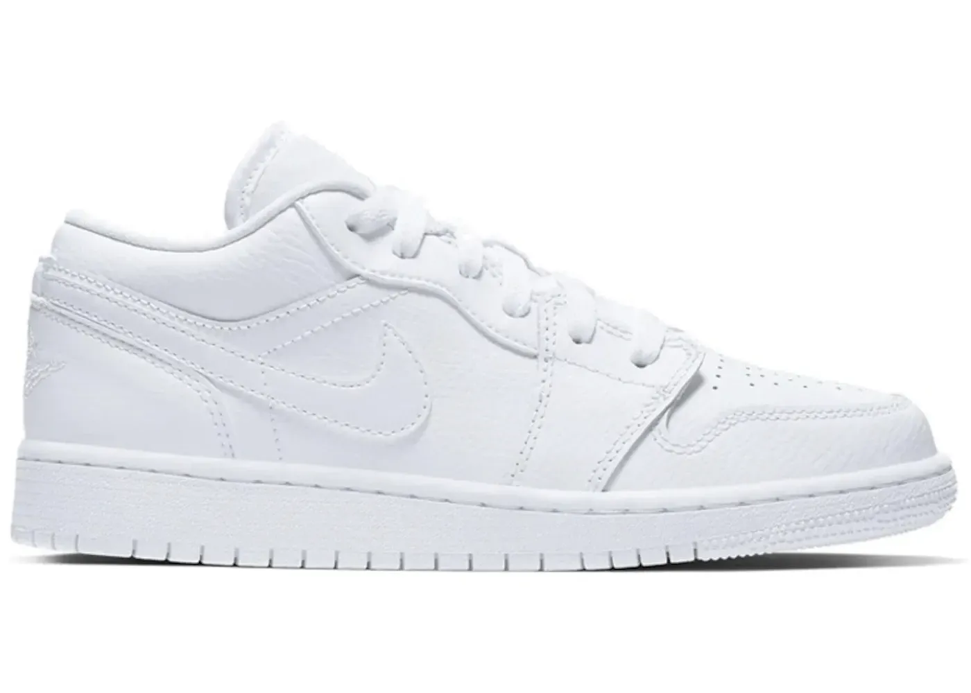 Фото № 1 с приближением к товару «‎Jordan 1 Low Triple White Logo »