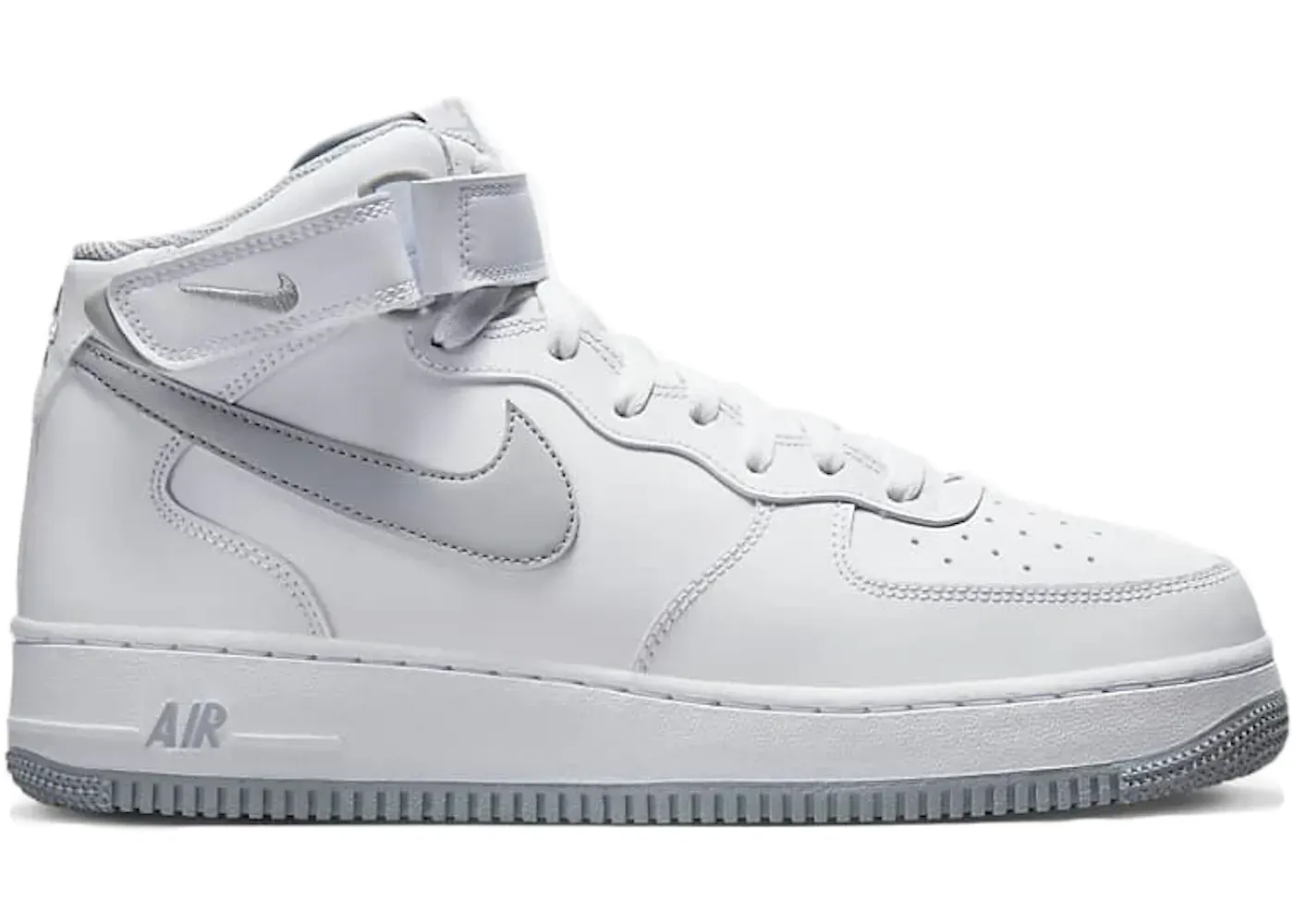 Фото № 1 с приближением к товару «‎Nike Air Force 1 Mid '07 White Wolf Grey»