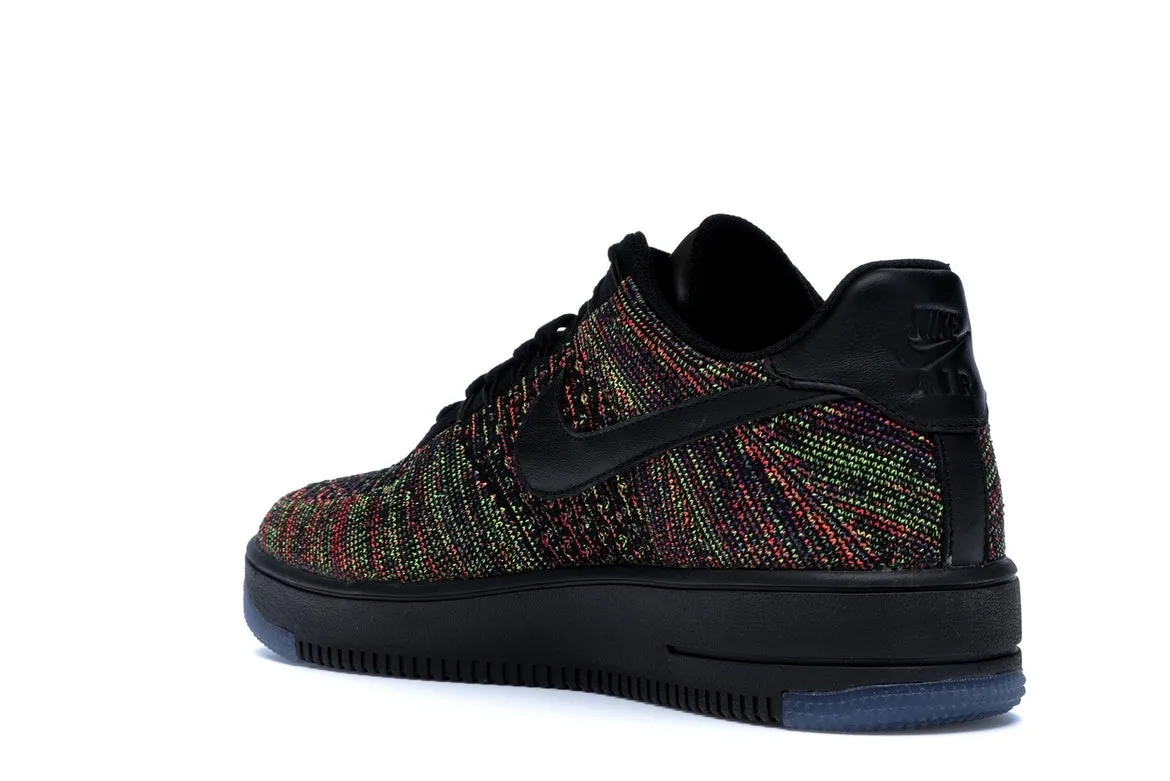 Фото № 6 с приближением к товару «‎Nike Air Force 1 Low Flyknit Black Multi-Color»
