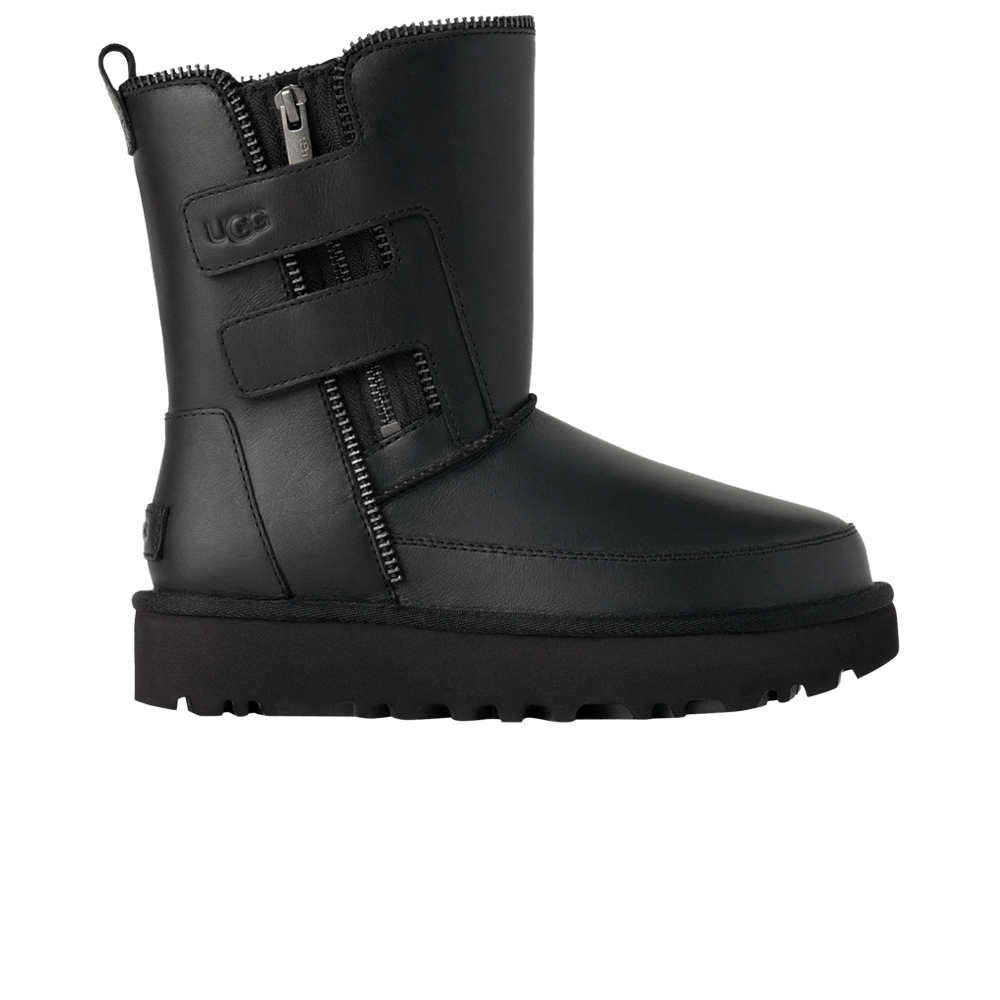 UGG Women's Classic Short Moto Boot Black