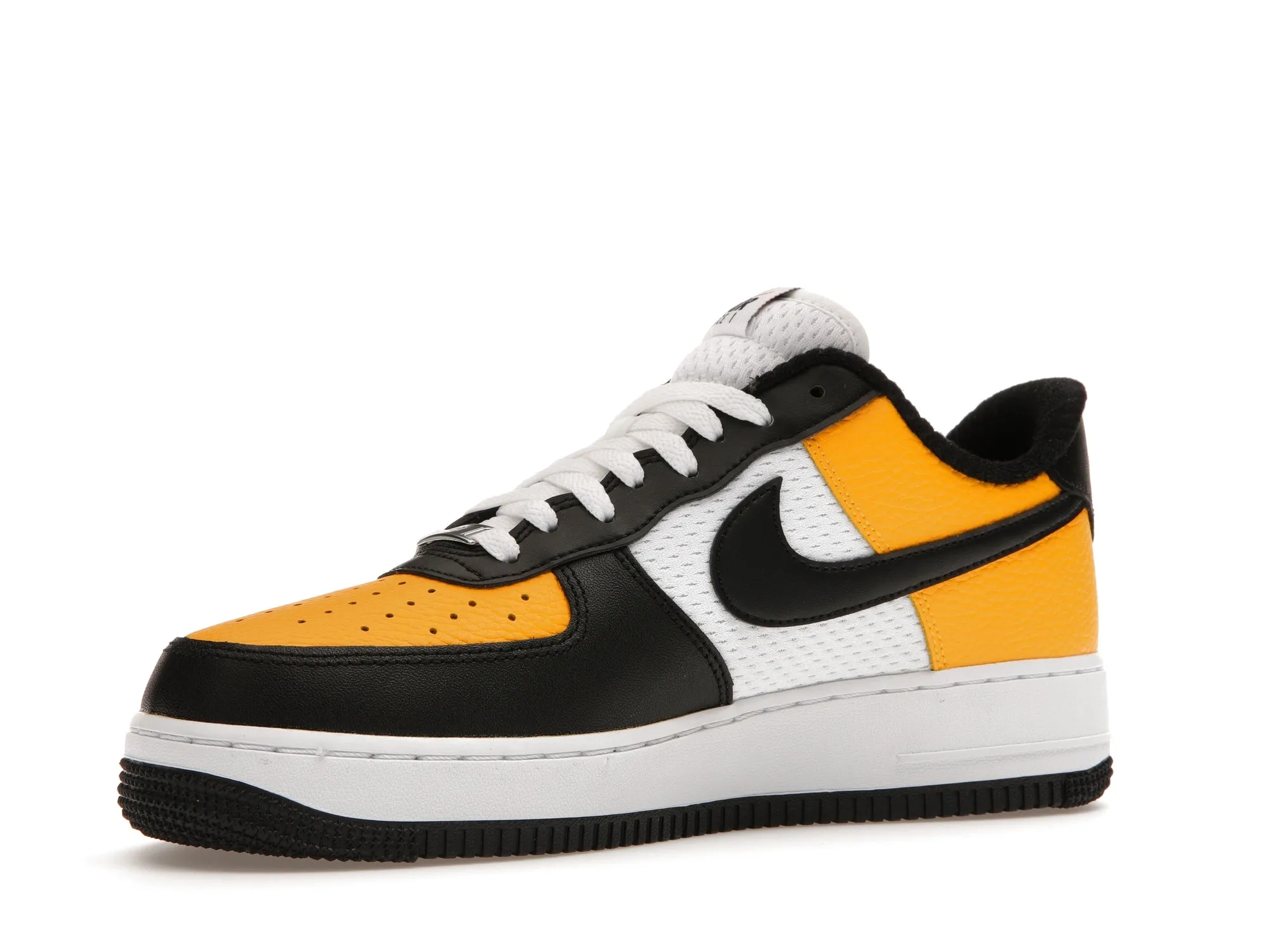 Фото № 4 с приближением к товару «‎Nike Air Force 1 Low 07 LV8 Black Gold Jersey Mesh»