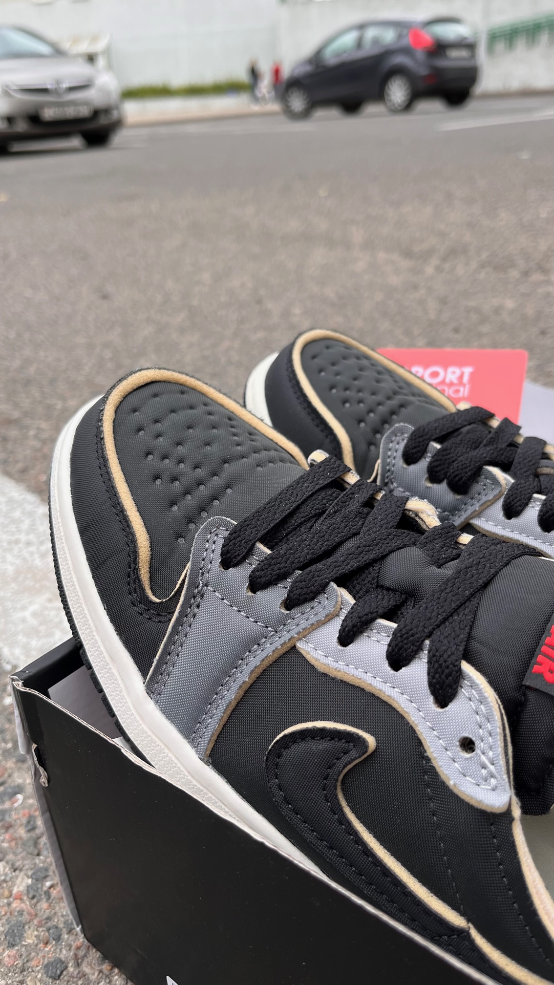 Фото № 3 с приближением к товару «‎Air Jordan 1 Low OG EX Black Smoke Grey»