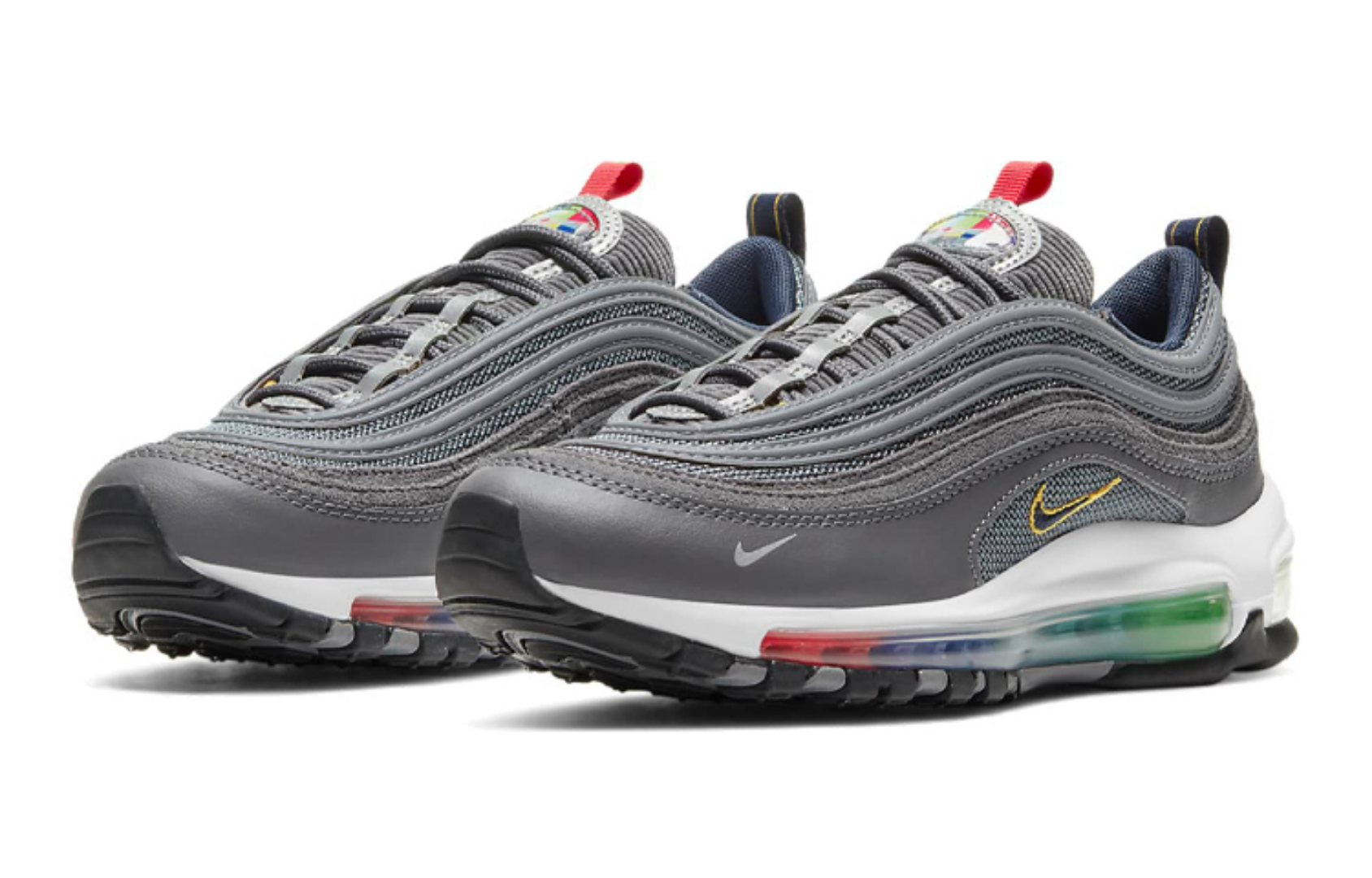 Фото № 3 с приближением к товару «‎Nike Air Max 97 EOI (GS) GreyMulticolor»