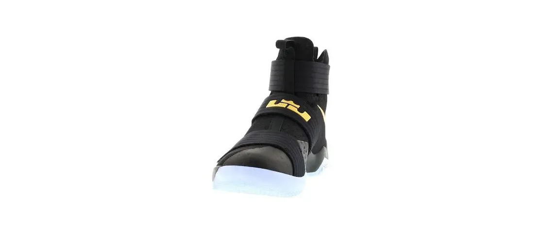 Фото № 2 с приближением к товару «‎Nike LeBron Zoom Soldier 10 Black Gold (Nike iD)»