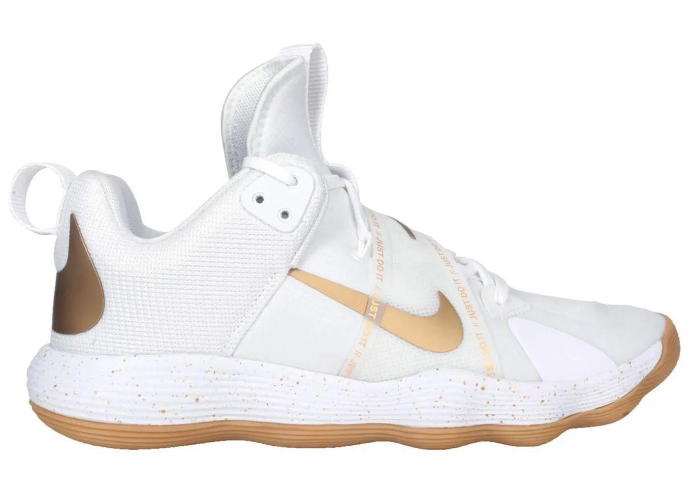 Фото № 1 с приближением к товару «‎Nike React Hyperset SE White Metallic Gold»