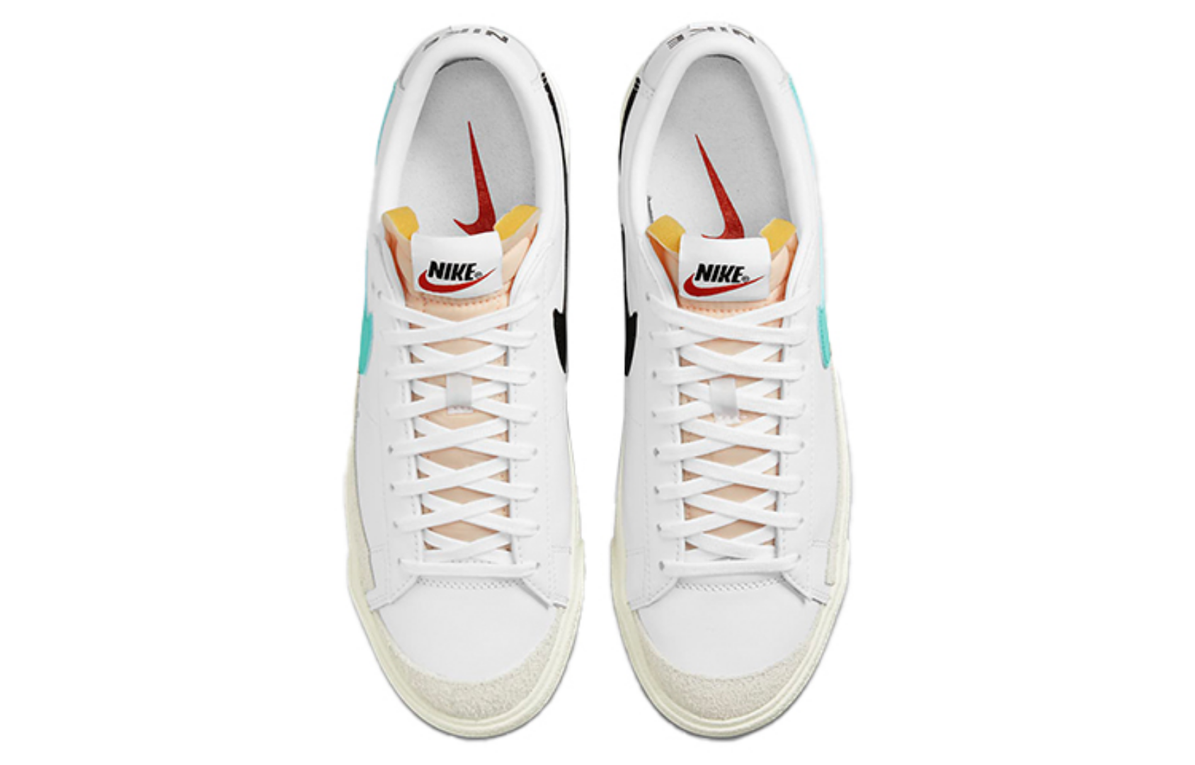Фото № 4 с приближением к товару «‎Nike Blazer '77 Vintage Low-Top Sneakers BlackWhiteGreen»