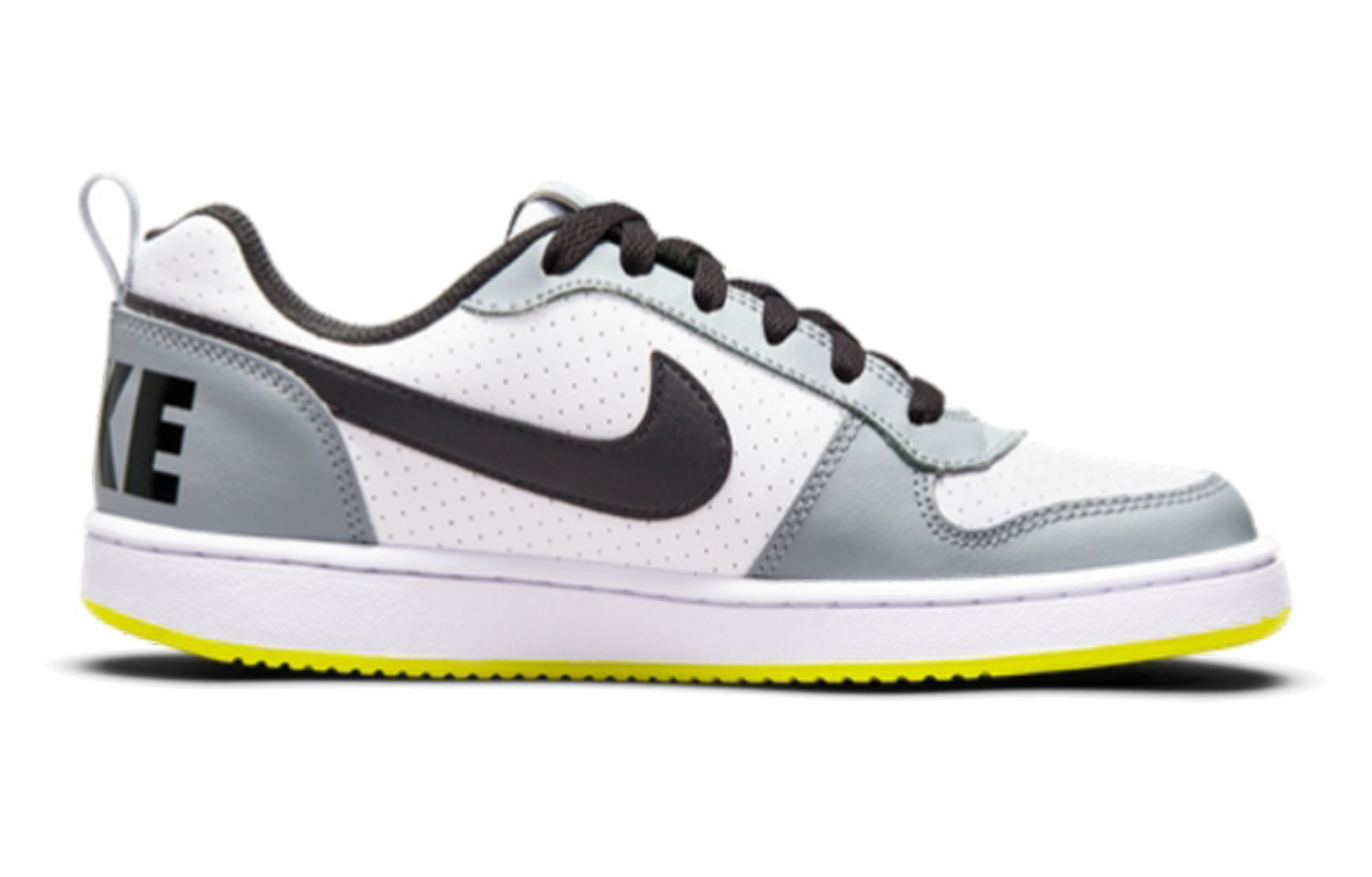Фото № 2 с приближением к товару «‎Nike Court Borough Low (GS) Graywhiteyellow»