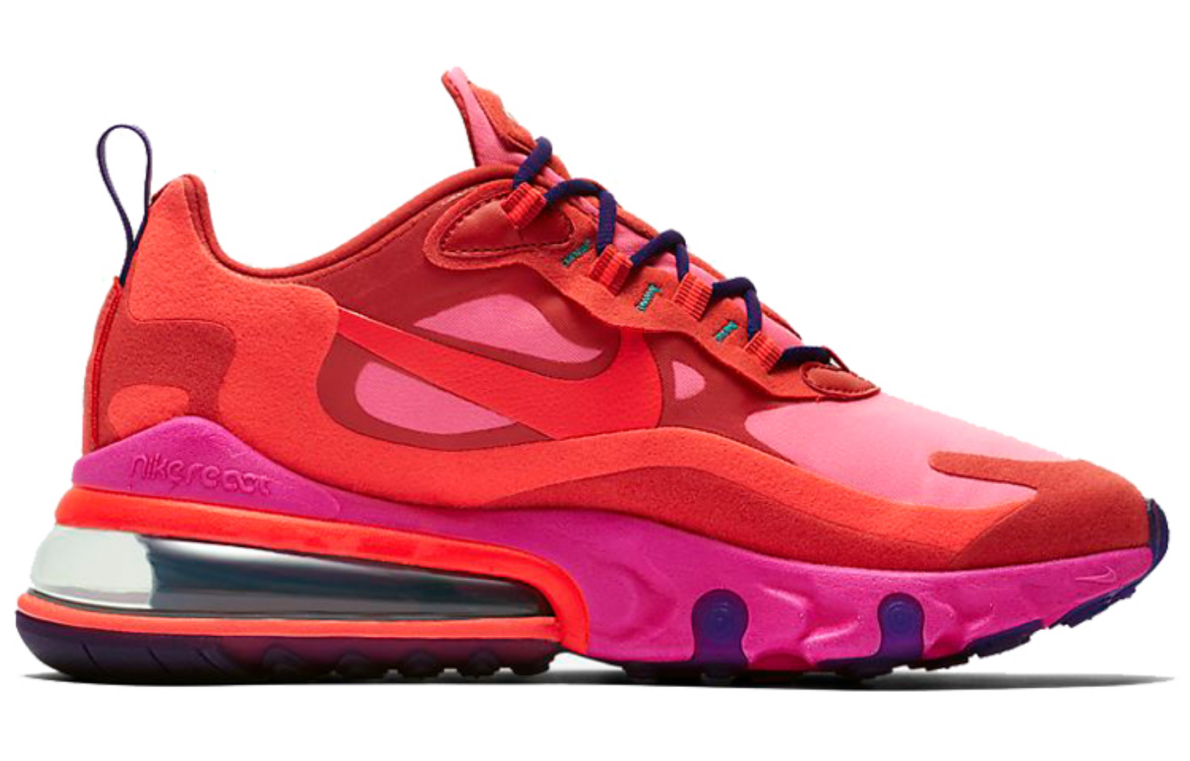 Фото № 2 с приближением к товару «‎Nike Wmns Air Max 270 React 'Mystic Red Pink Blast'»