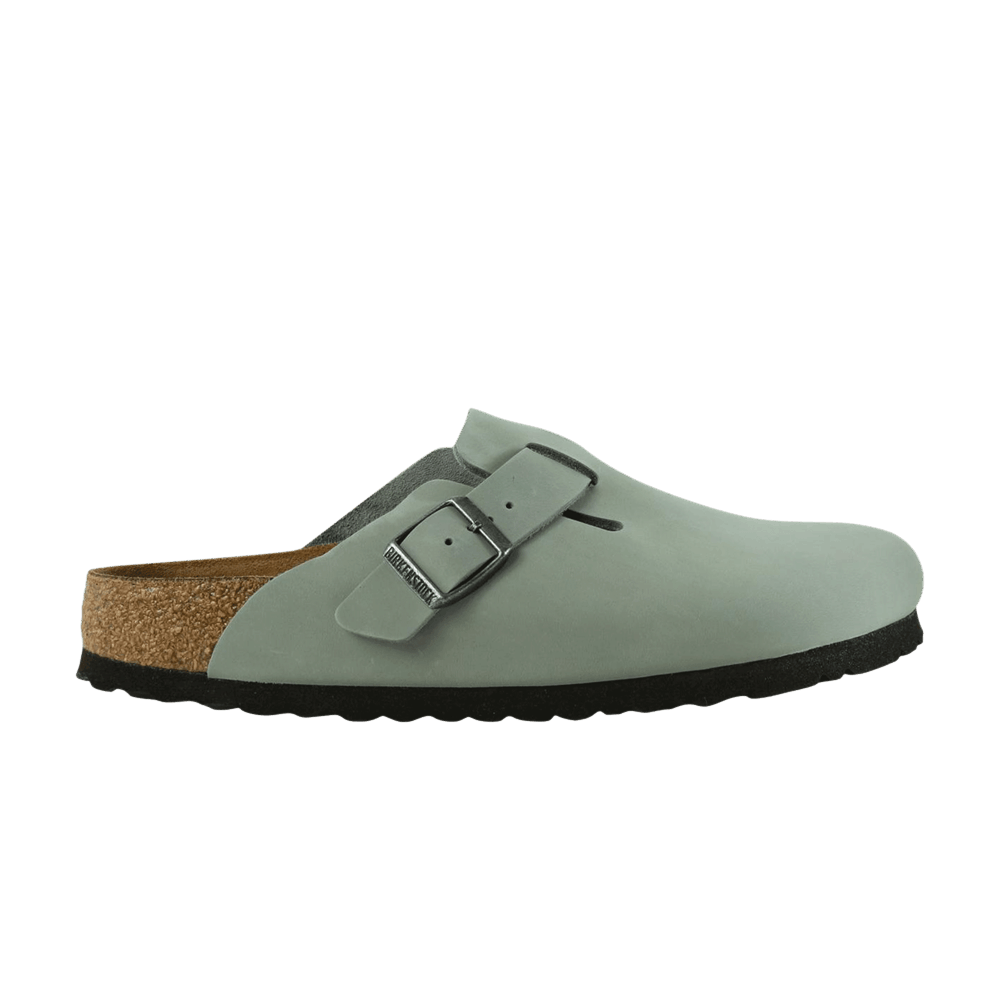 Birkenstock Boston Oiled Leather Narrow Sandal Pure Sage