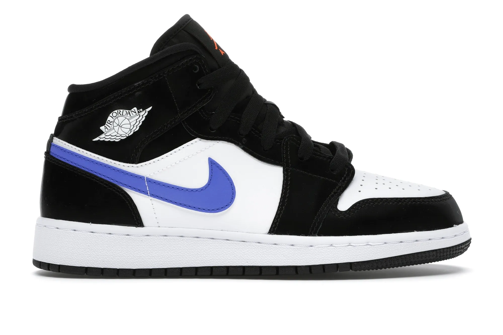 Фото № 1 с приближением к товару «‎Jordan 1 Mid Black Racer Blue White »