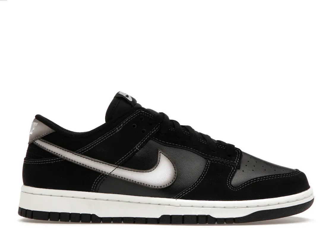 Фото № 1 с приближением к товару «‎Nike Dunk Low Airbrush Swoosh Black»