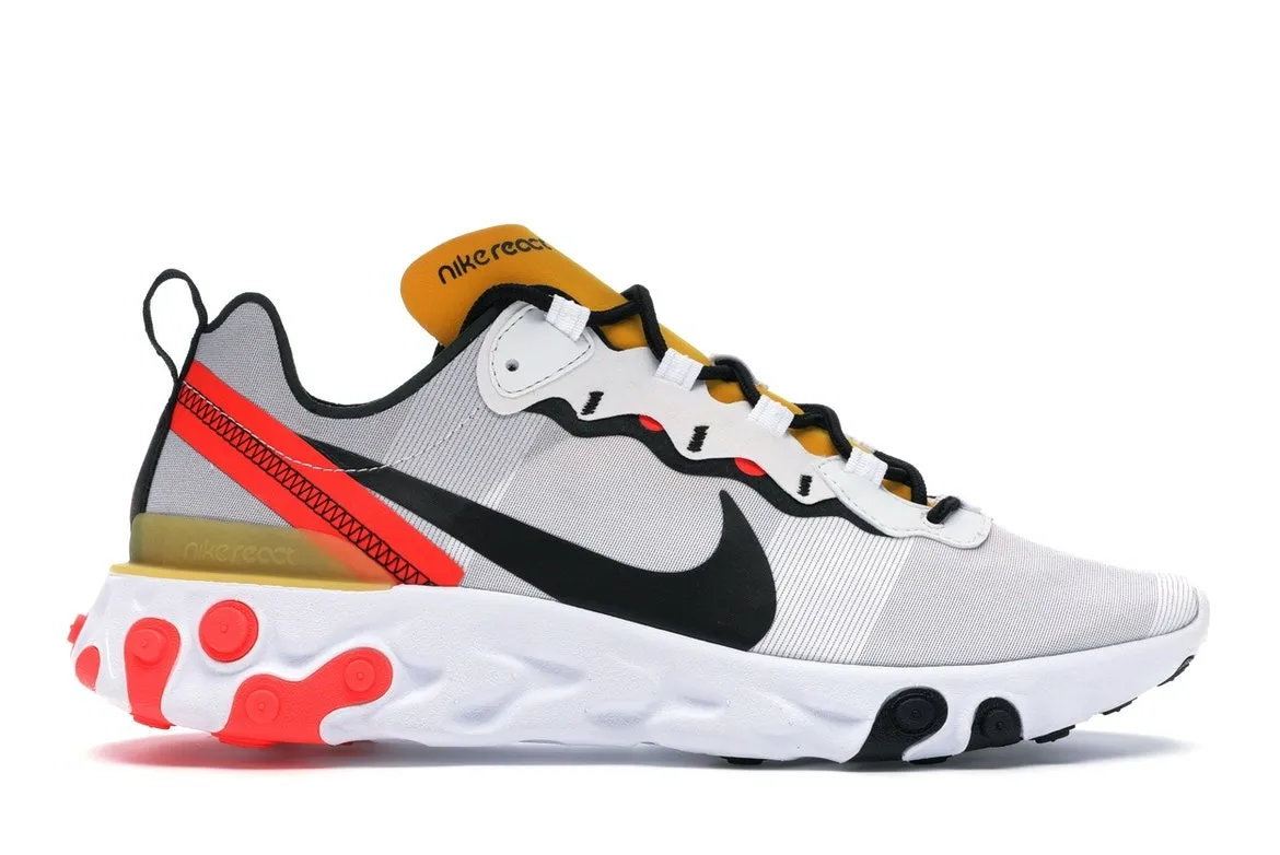 Фото № 1 с приближением к товару «‎Nike React Element 55 White Black Crimson Gold»