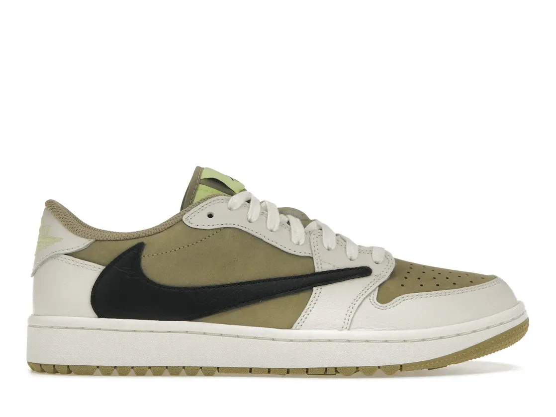 Фото № 1 с приближением к товару «‎Jordan 1 Retro Low Golf Travis Scott Neutral Olive»