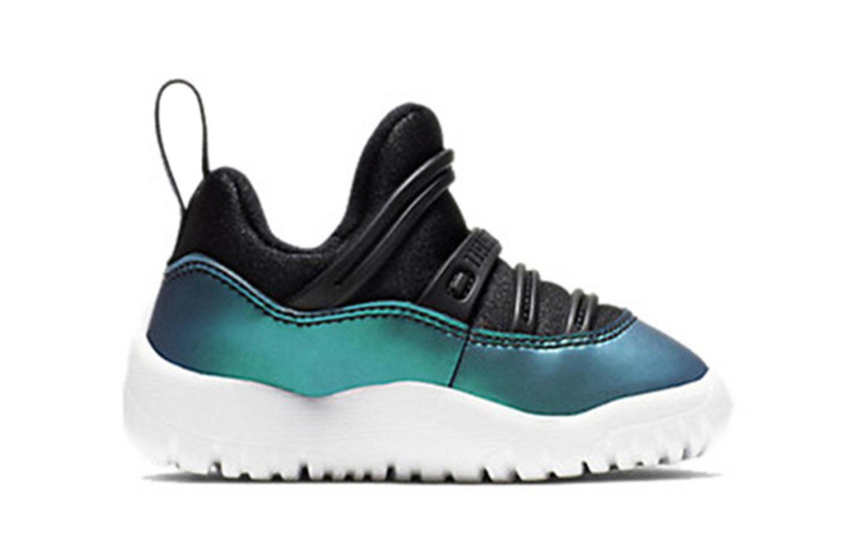 Фото № 2 с приближением к товару «‎Jordan 11 Retro Little Flex Black Iridescent (TD)»