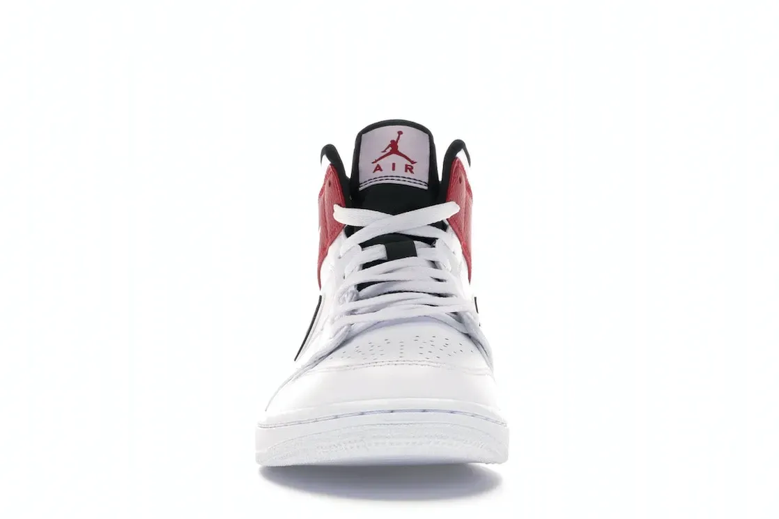 Фото № 2 с приближением к товару «‎Jordan 1 Mid White Black Gym Red»