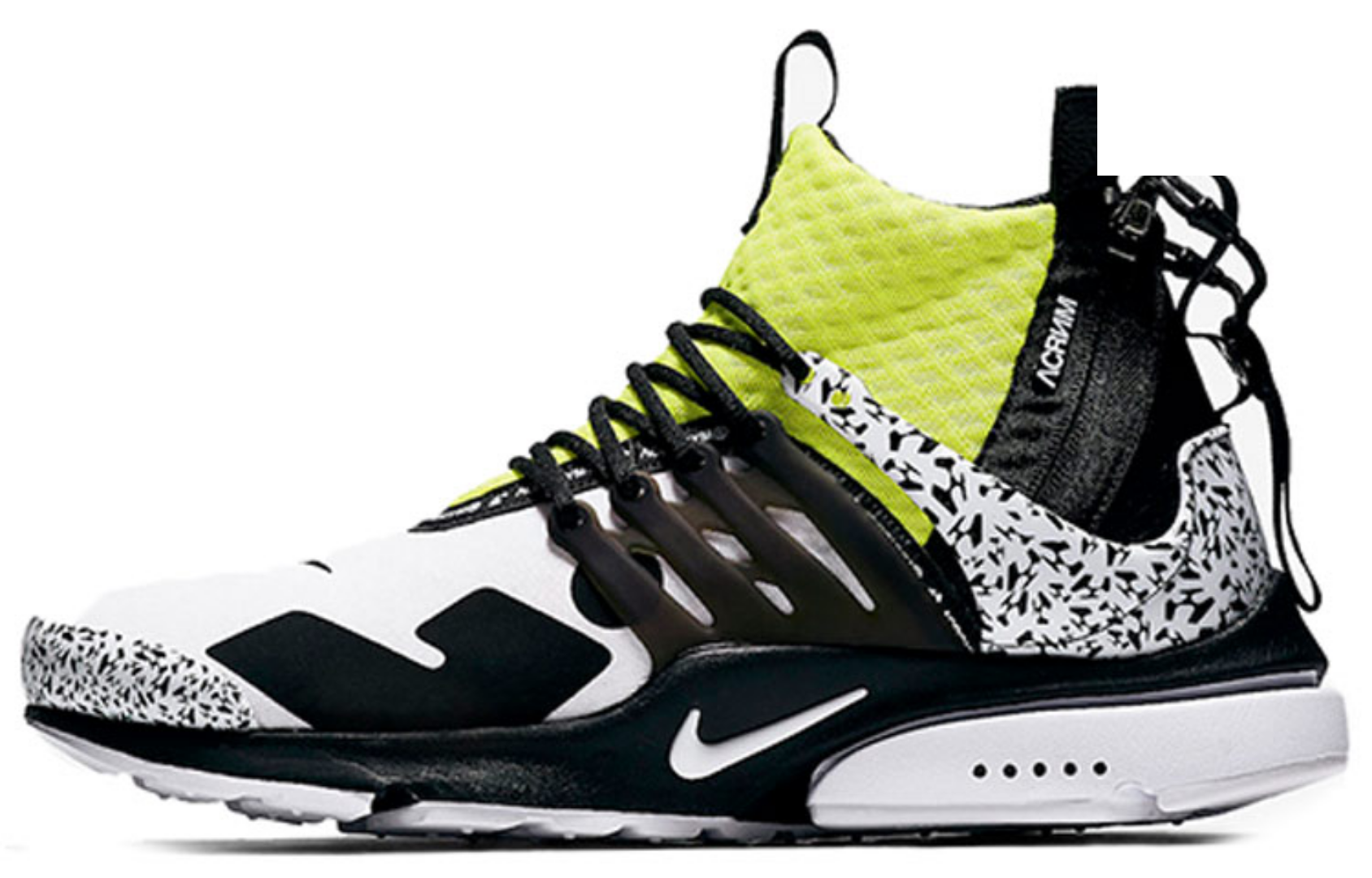 Фото № 1 с приближением к товару «‎Acronym X Nike Air Presto Mid Presto Sports Casual Shoes Dynamic Yellow»