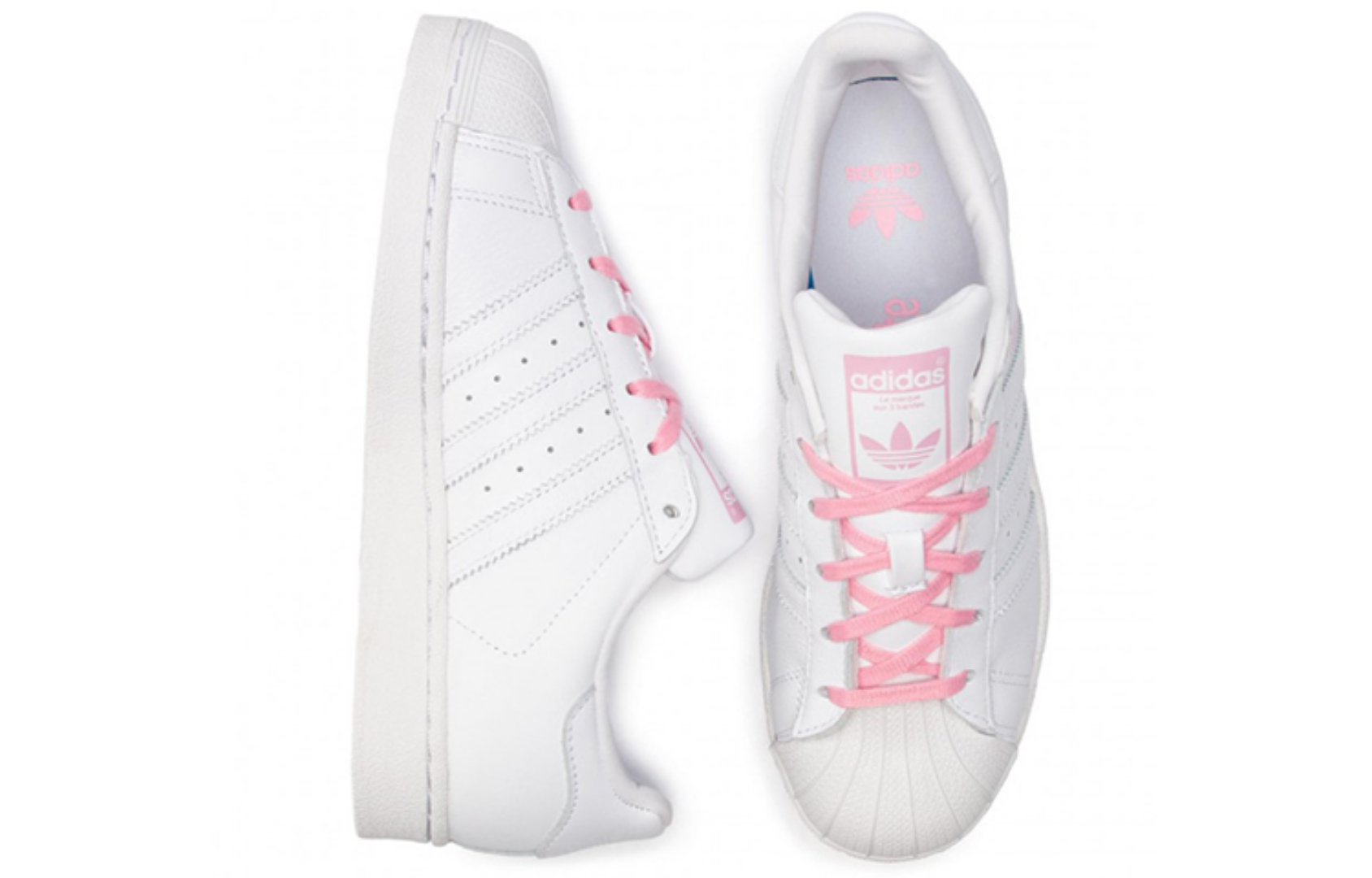 Фото № 3 с приближением к товару «‎adidas originals Superstar J 'Light Pink'»