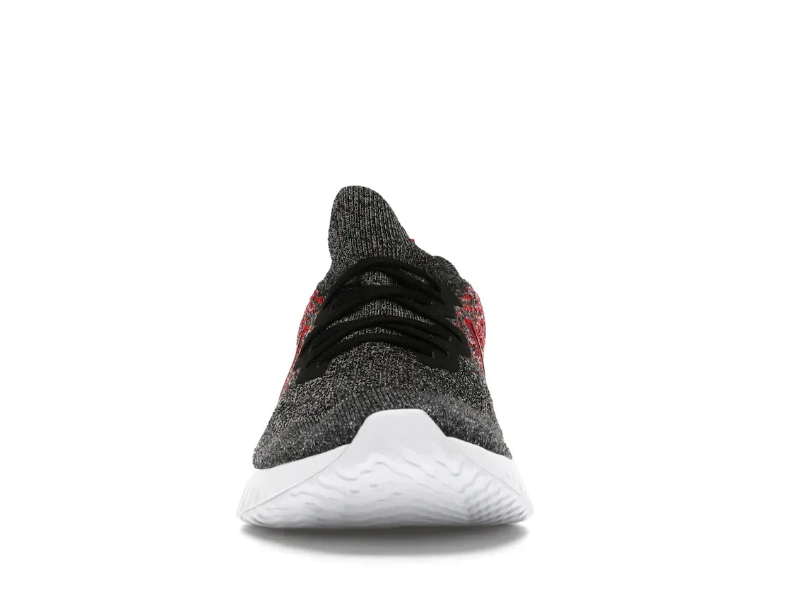 Фото № 2 с приближением к товару «‎Nike Epic React Flyknit 2 Black Hyper Jade University Red»
