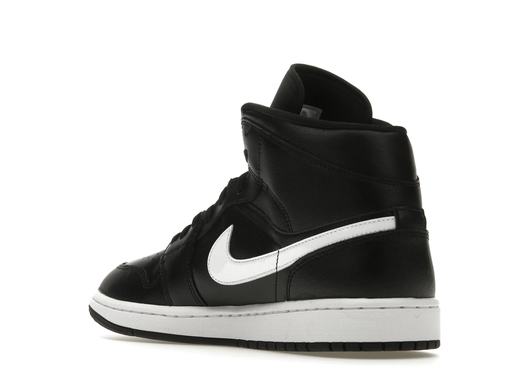 Фото № 6 с приближением к товару «‎Jordan 1 Mid Black/White»
