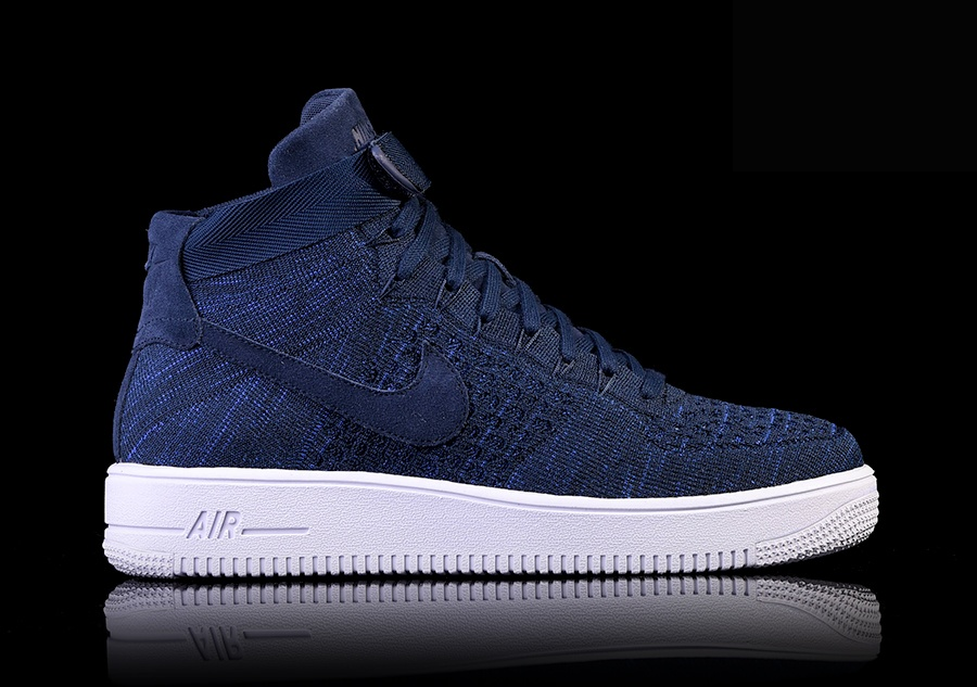 Фото № 1 с приближением к товару «‎Nike Air Force 1 Ultra Flyknit College Navy »