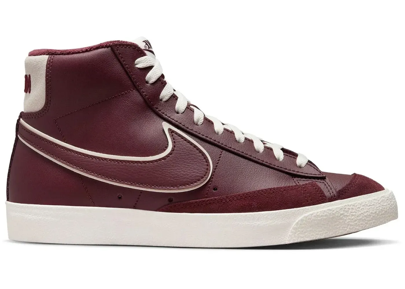 Фото № 1 с приближением к товару «‎Nike Blazer Mid 77 Premium Night Maroon»