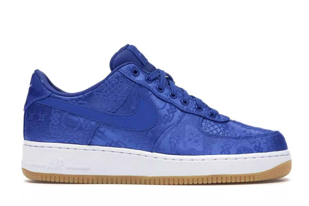 Фото № 1 с приближением к товару «‎Nike Air Force 1 Low CLOT Blue Silk»