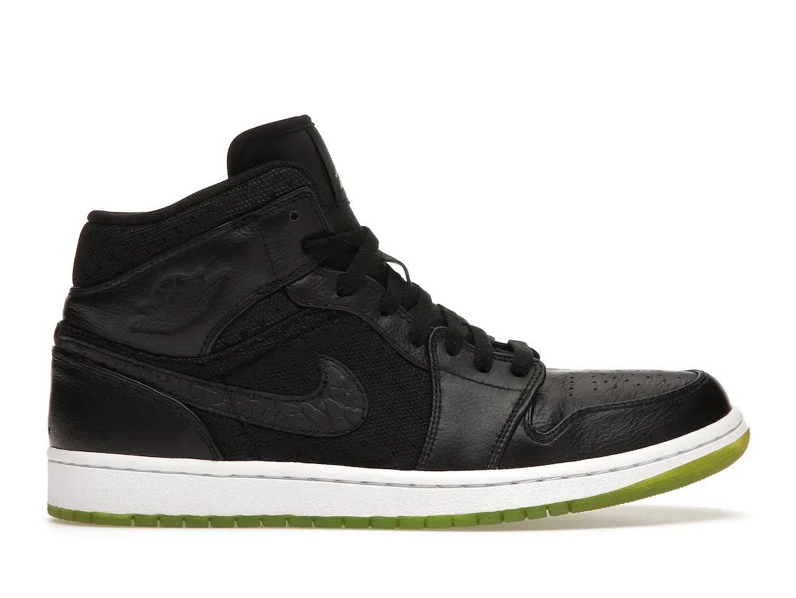 Фото № 1 с приближением к товару «‎Jordan 1 Phat Black Action Green»