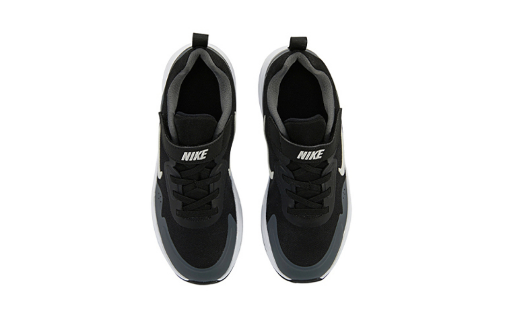 Фото № 4 с приближением к товару «‎(BP) Nike WearAllDay Sports Shoes BlackWhiteGrey»