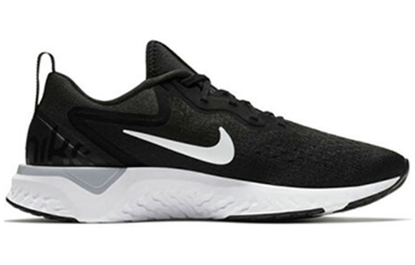 Фото № 2 с приближением к товару «‎Nike Odyssey React Running Shoes Black White Wolf Grey»