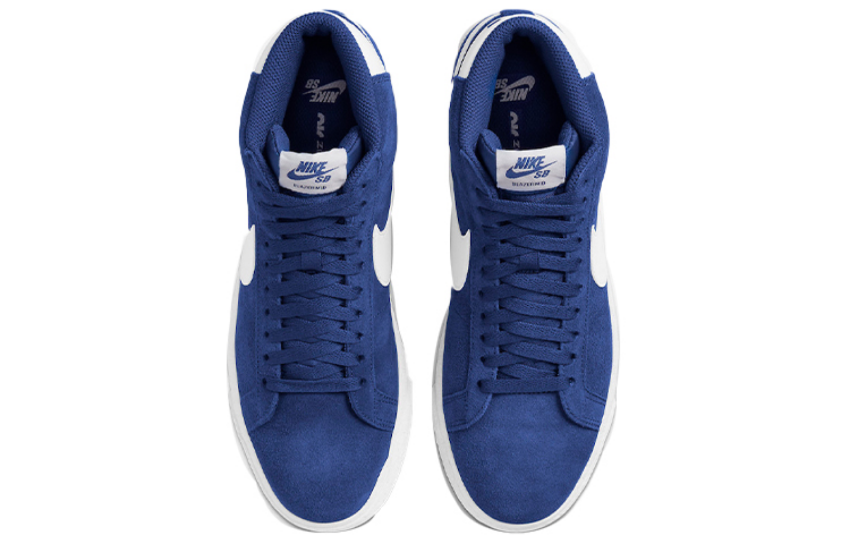 Фото № 4 с приближением к товару «‎Nike SB Blazer Mid-Top Sneakers BlueWhite»