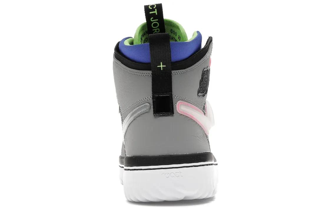 Фото № 4 с приближением к товару «‎Jordan 1 High React Black Particle Grey»