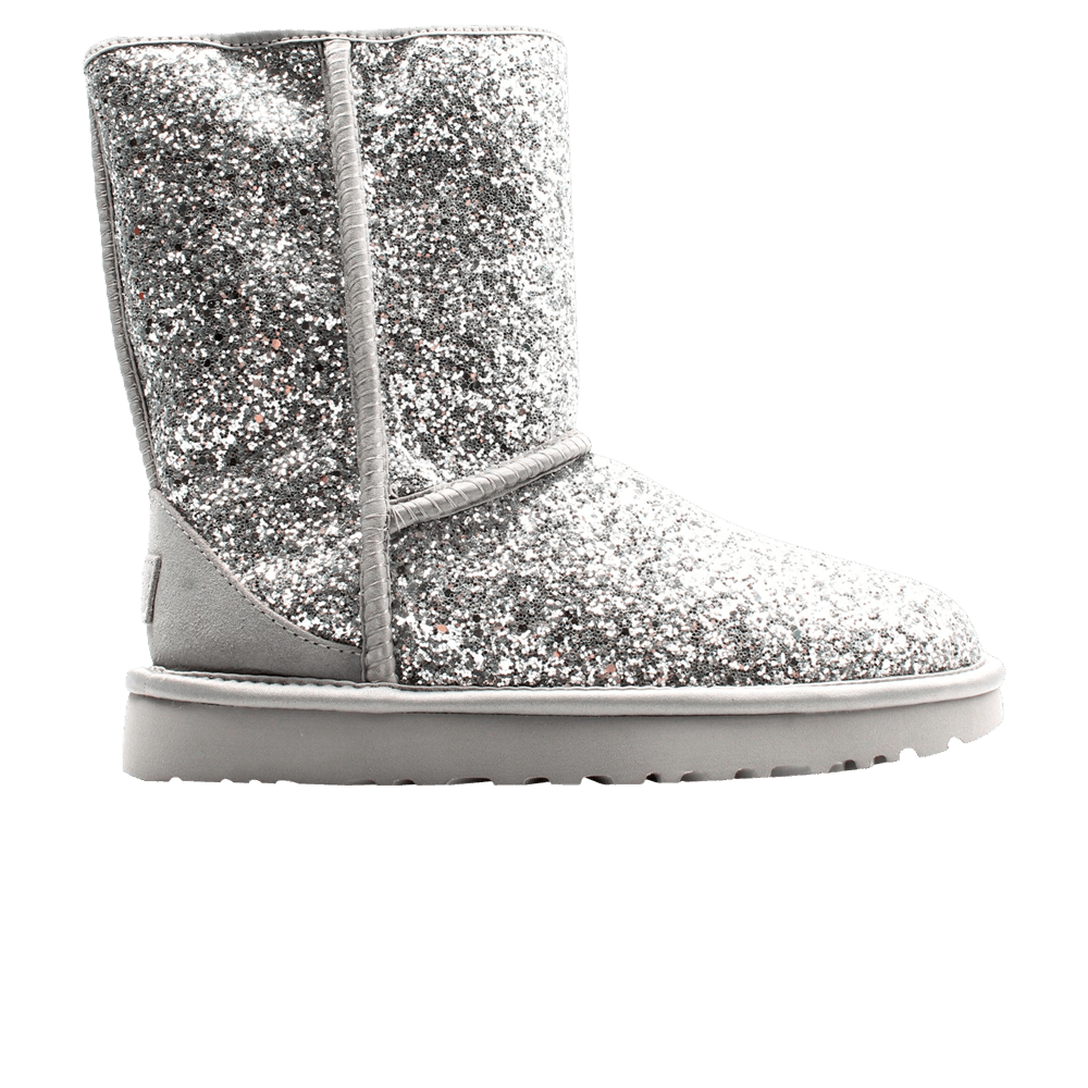 UGG Women's Classic Short Cosmos Glitter - Silver
