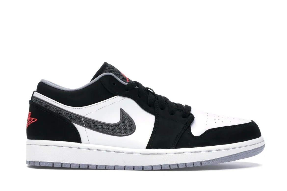 Фото № 1 с приближением к товару «‎Jordan 1 Low Black White Wolf Grey Infrared 23»