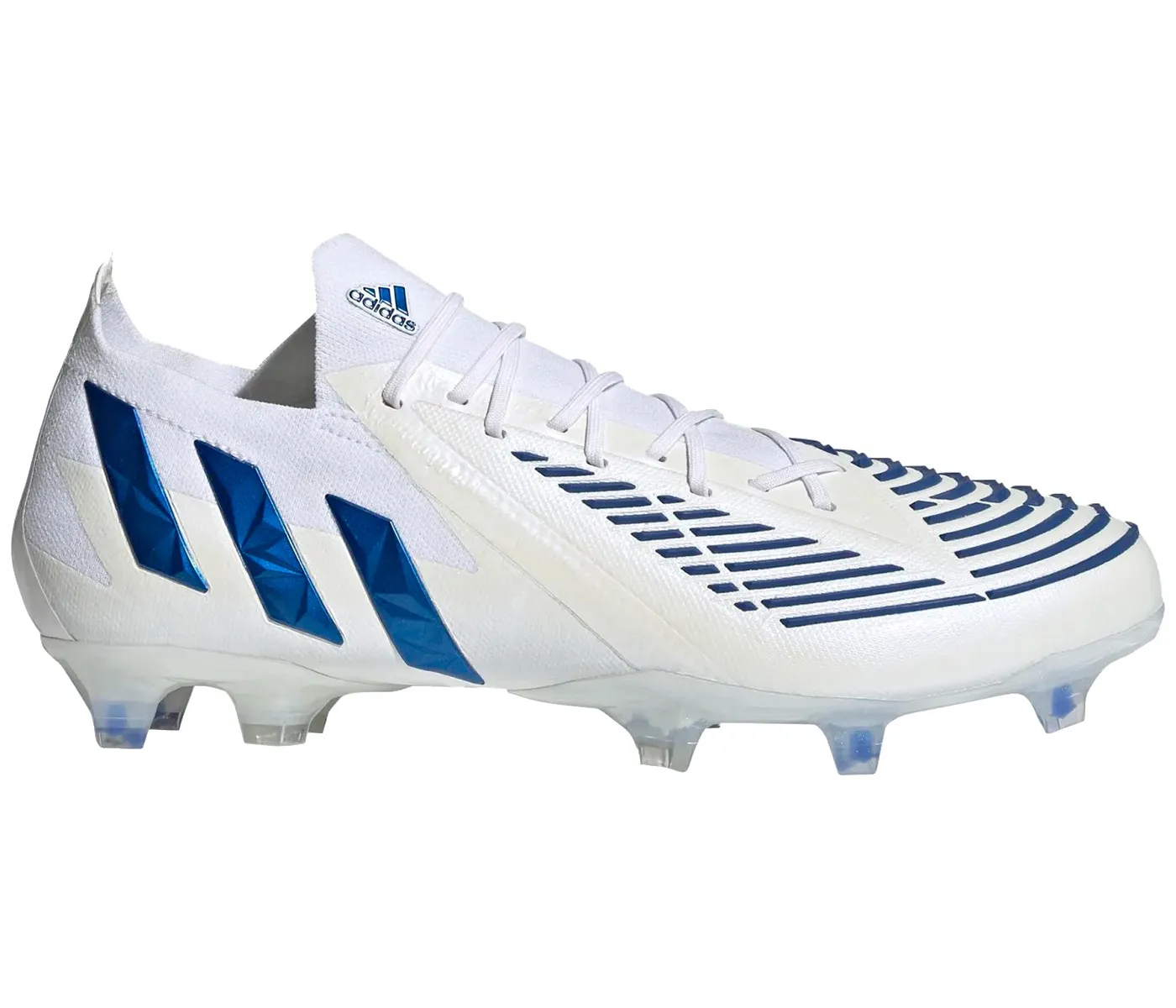 Фото № 1 с приближением к товару «‎adidas Predator Edge.1 Low FG White Hi-Res Blue»